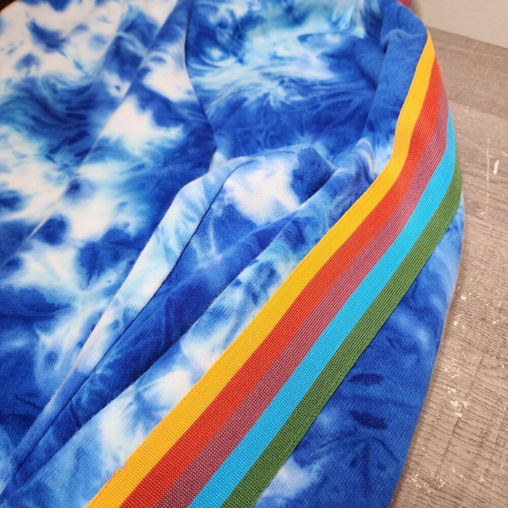 Farm Rio Tie Dye Rainbow Joggers Sweatpants High Rise Womens XS - Picture 7 of 13